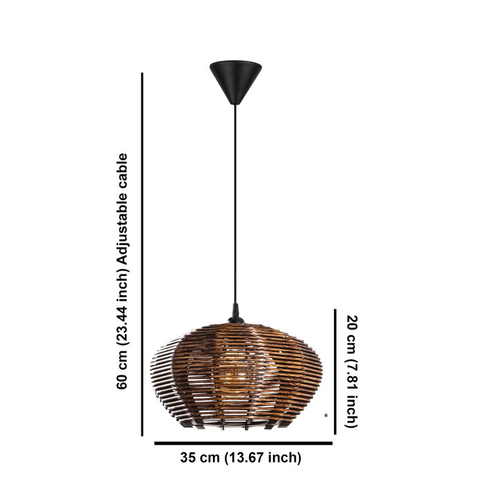 Opviq Ellipse Lámpara de Araña de Madera Color Antigüedad Opviq Ellipse Lámpara de Araña de Madera Color Antigüedad